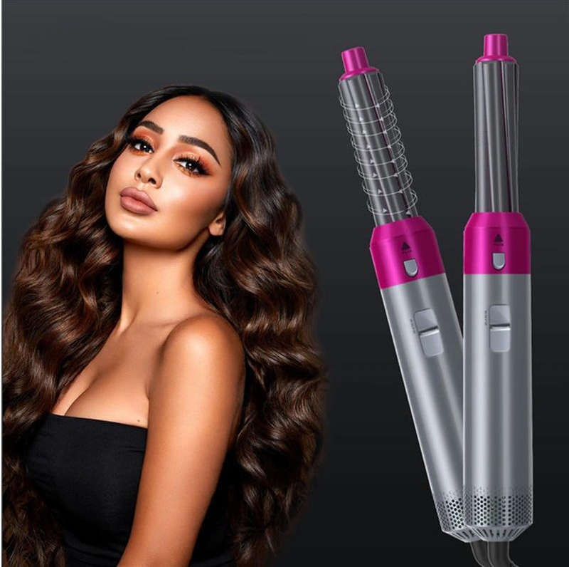 5 in 1 Interchangeable Hot Air Brush & Hair Dryer