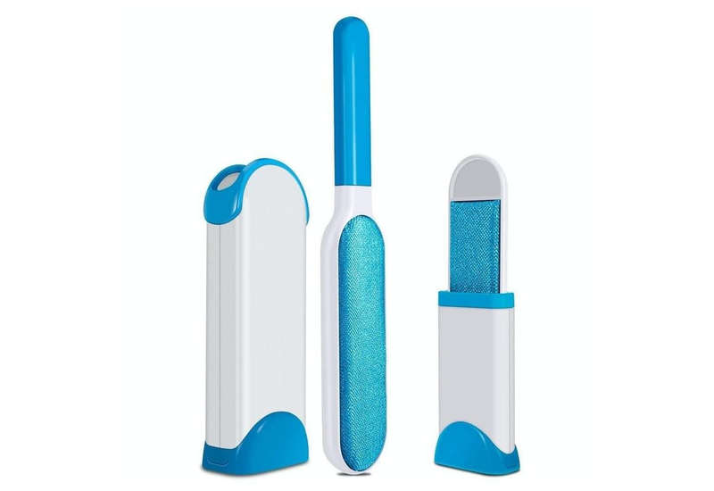 Reusable Pet Fur Remover with Self Cleaning Base