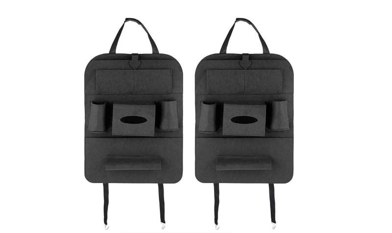 2 x Car Rear Back Seat Multi-Pocket Storage Organizer Holder Bag