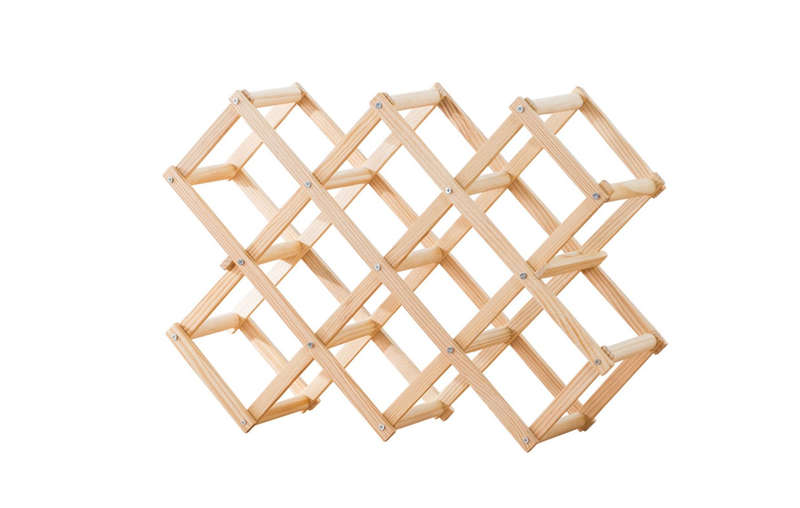 Foldable Wooden Wine Rack Wine Holder