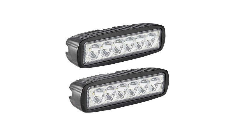 18W Spot Work Light Strip Jeep Off-road Light Bar Waterproof for 2