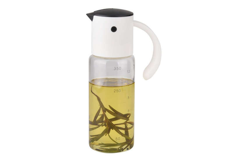 Automatic Lid Opening Transparent Oil Bottle