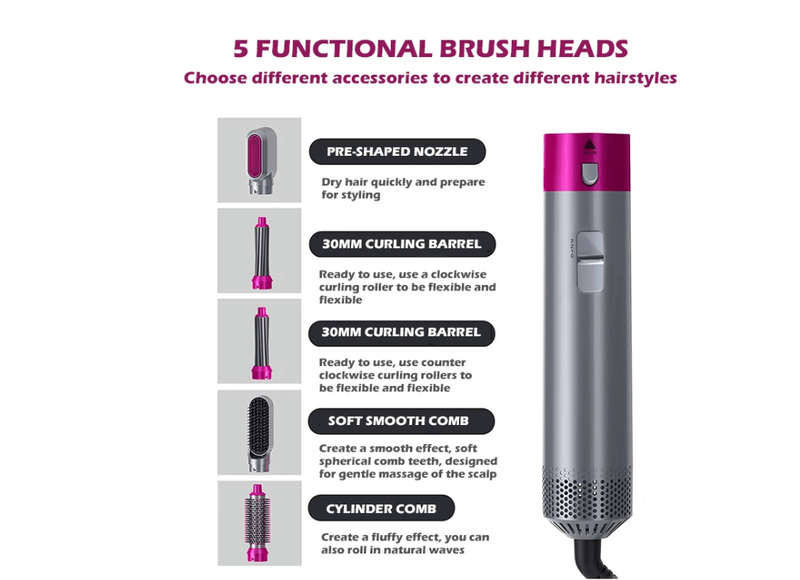 Hot Air Styler - 5 in 1