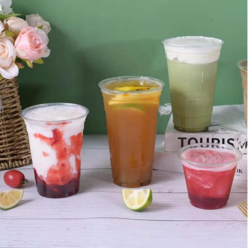 Translucent Thin Wall Disposable Plastic Clear PP Drinking Cup 200ml-50PCS