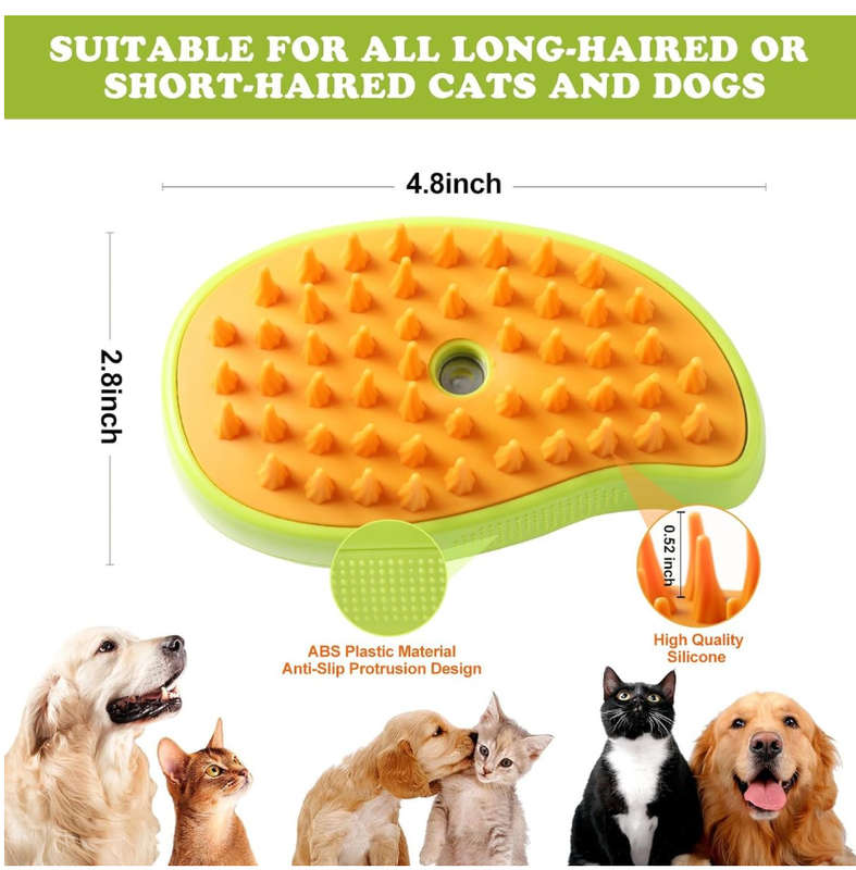 3-in-1 Electric Cat & Dog Grooming Brush