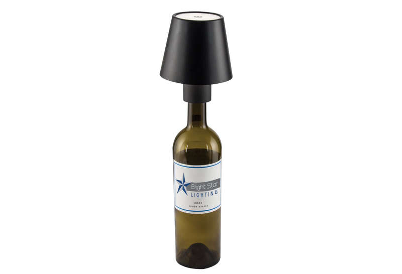 Rechargeable Wine Bottle Table Lamp---White