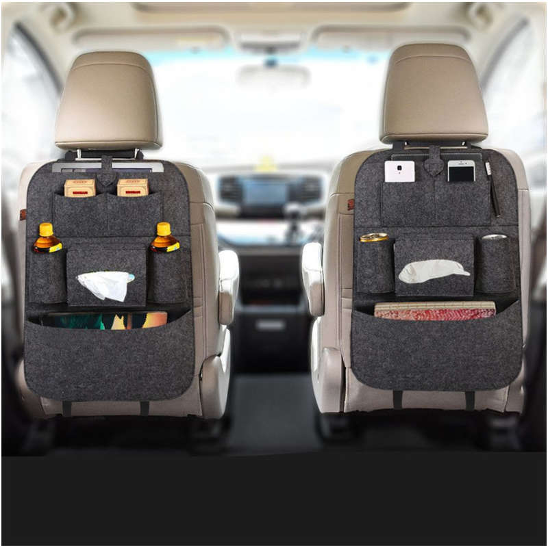 2 x Car Rear Back Seat Multi-Pocket Storage Organizer Holder Bag