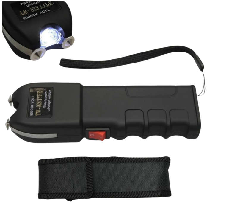 928 Type Self Defense Stun Gun/Torchlight with 1x110ml Pepper Spray