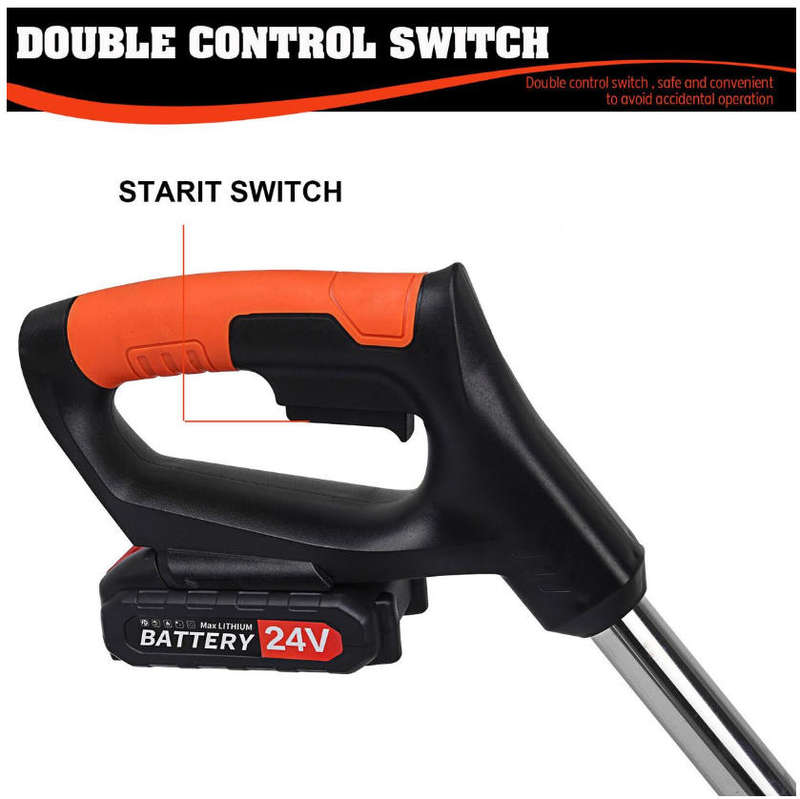 Electric Cordless String Trimmer Weed Eater Garden Grass Cutting Machine