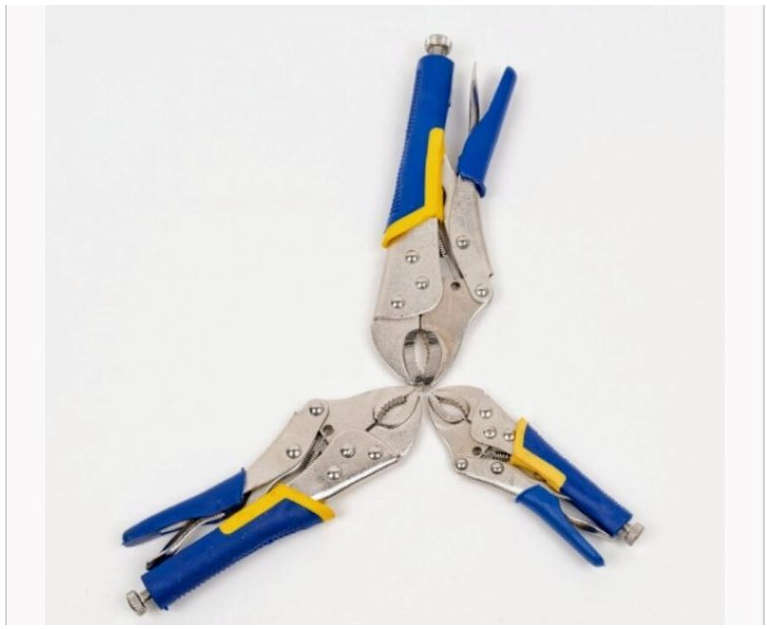 3 Piece Locking / Vise Grip Pliers with Harden Teeth