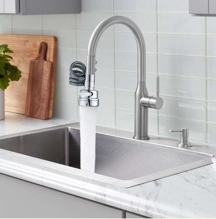 Sink Faucet Head Extender - 360 Degree Rotation