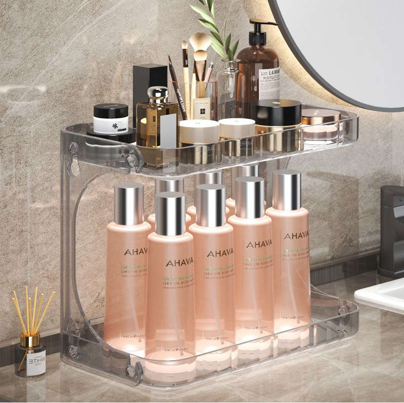 2-Tier Vanity Tray Shelf for Makeup Cosmetic