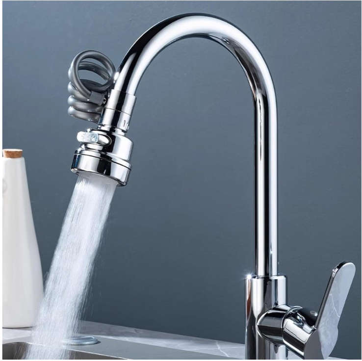 Sink Faucet Head Extender - 360 Degree Rotation