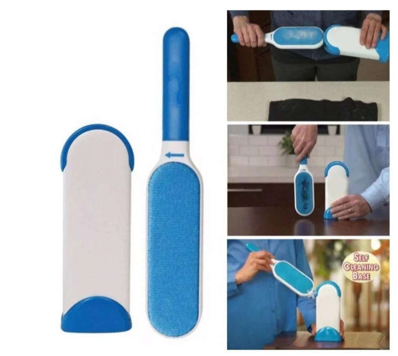 Reusable Pet Fur Remover with Self Cleaning Base