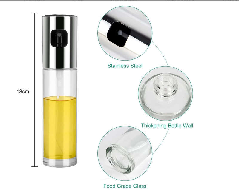 Oil & Vinegar Glass Spray Bottle (100ml) Set of 2