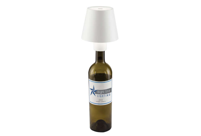 Rechargeable Wine Bottle Table Lamp---White