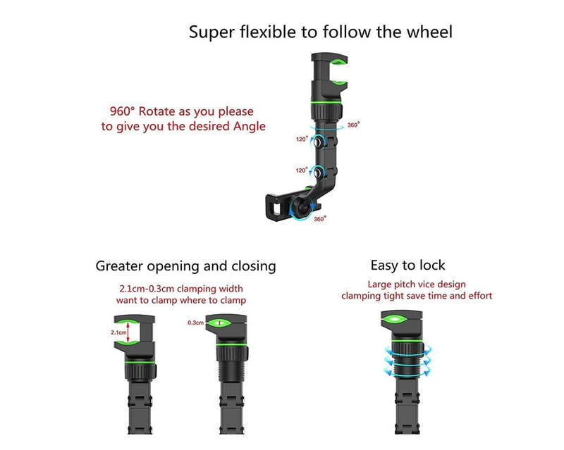 Car Mirror Mobile Phone Holder