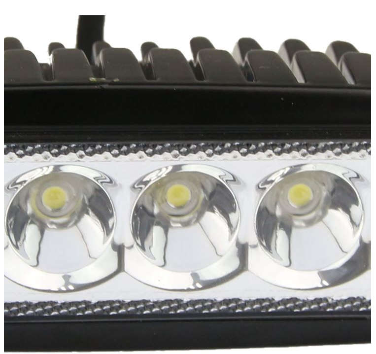 18W Spot Work Light Strip Jeep Off-road Light Bar Waterproof for 2