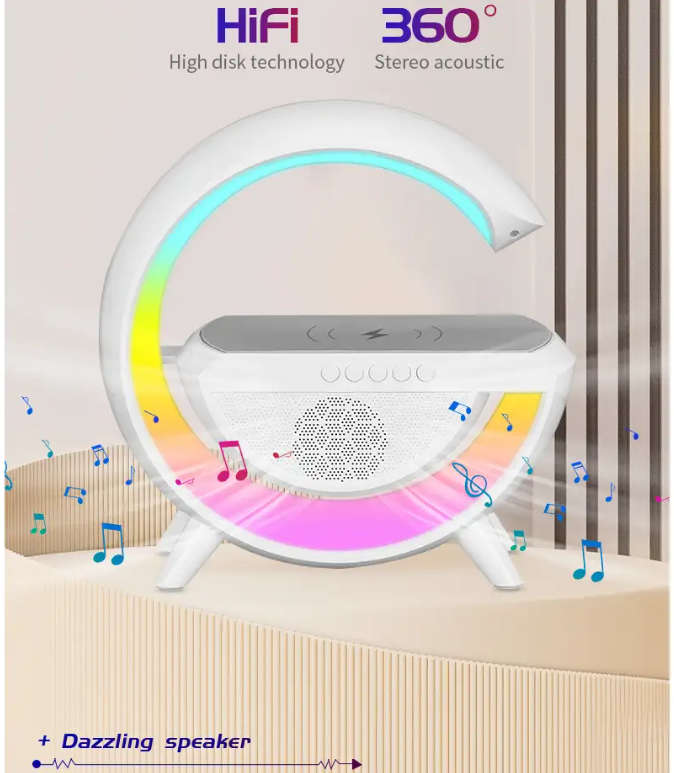 LED Wireless Charging Speaker