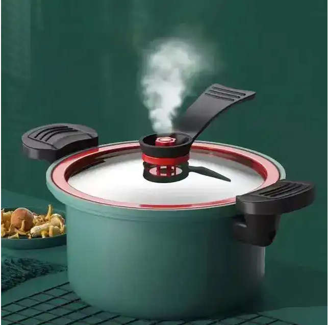 Stew Soup & Stock Pots With Lid Lock Stainless Steel Low Pressure Cooker