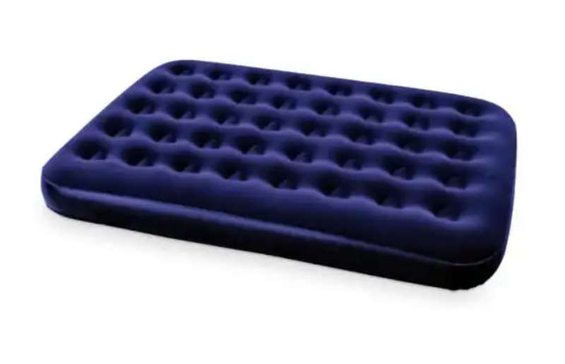 Large Flocked Inflatable Air Bed Camping Mattress