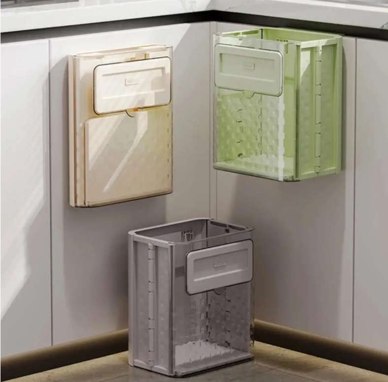 Folding Hanging Kitchen Trash Can
