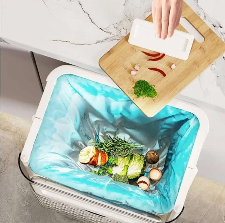 Folding Hanging Kitchen Trash Can
