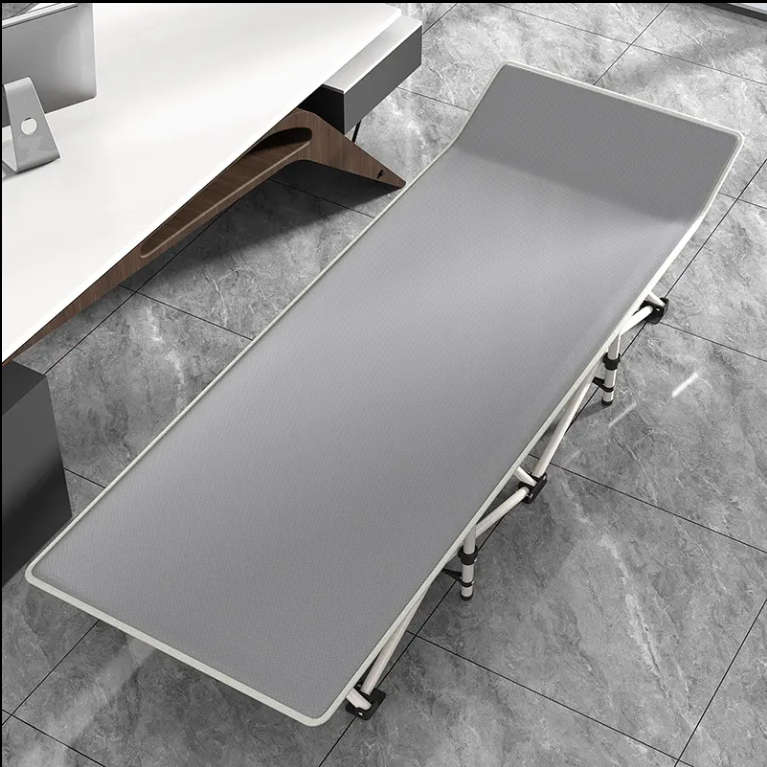 Portable Recliner Single Lunch Bed Beach Folding Bed for Outdoor and HomePortable Recliner Single