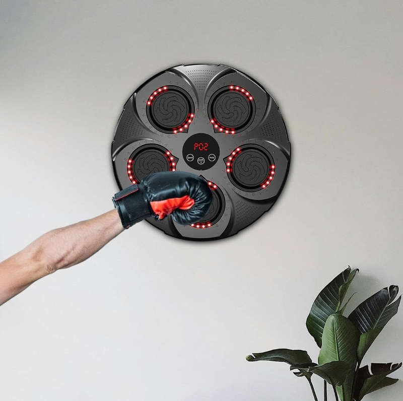 Exercise Musical Target Punch Force Tester Improves Speed Boxing Machine