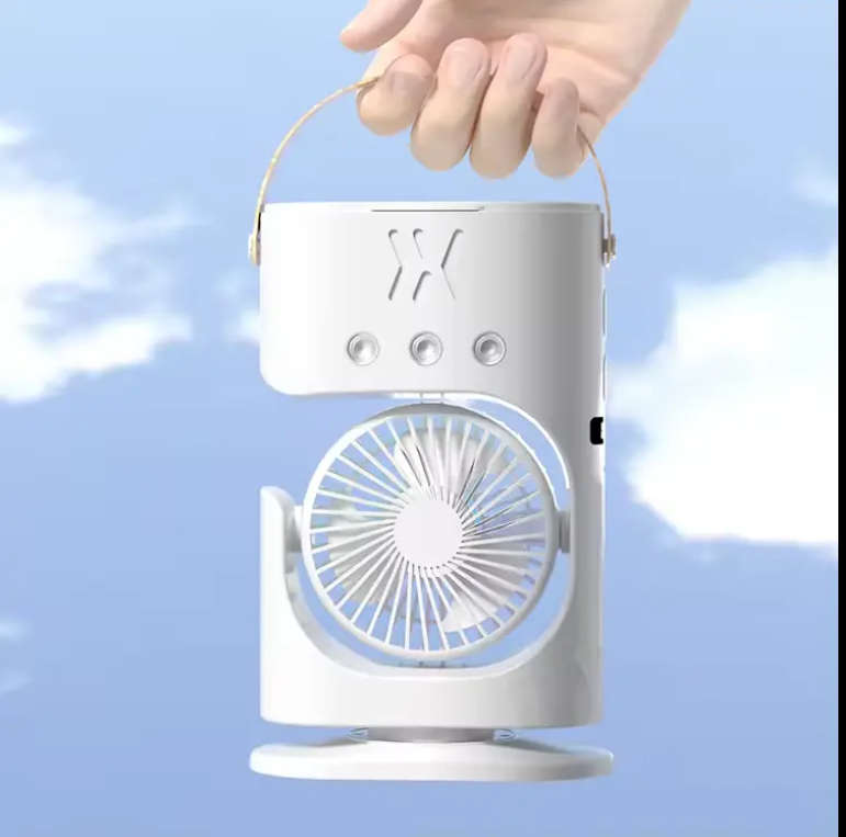 Water Tank Desktop Fan 3 gears Adjustment Desk Fan Portable Water Mist Spray Air Condition