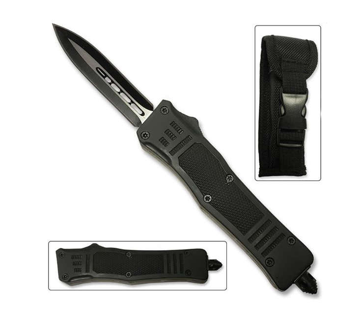 Portable Knife Tactical Double Edged - Dual action in and out