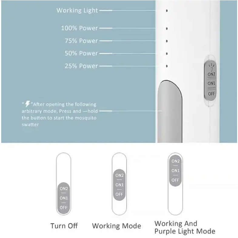 Rechargeable Electric Mosquito Swatter