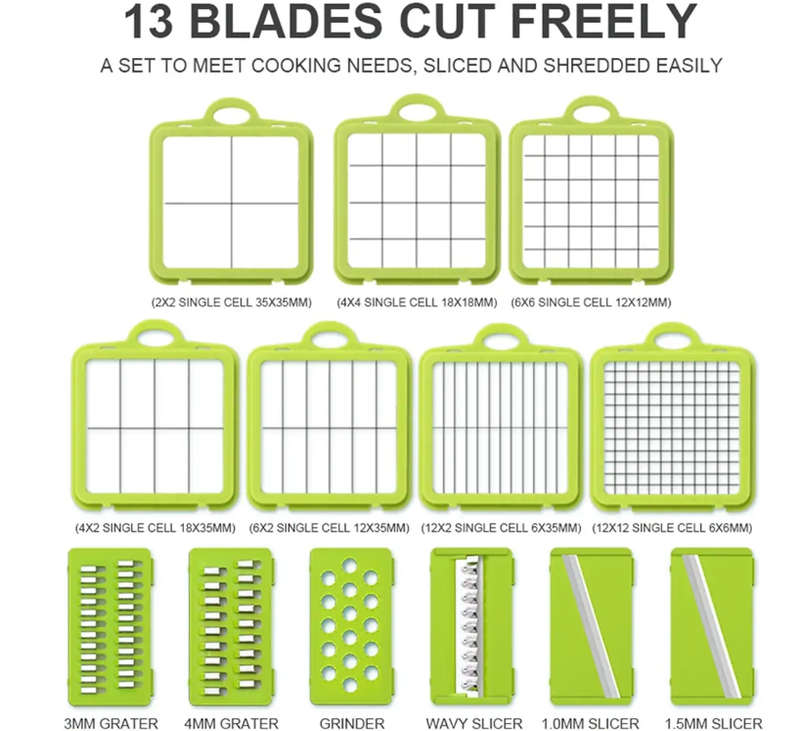 22 Pieces veggie slicer