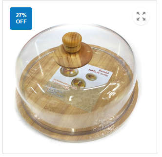Cake  Dustproof Dome Server Tray