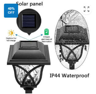 Solar Outdoor  Lamp Outdoor Garden Lamp 6p