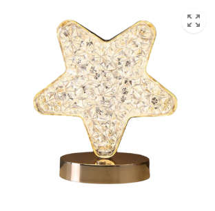 Star Shaped Crystal  Lamp