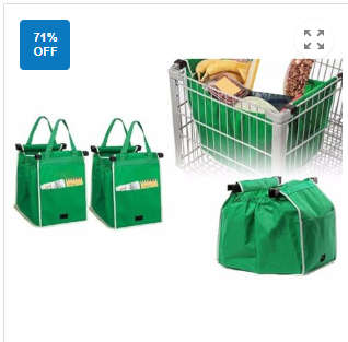 Shopping Cart Fabric Bag Portable Folding Rolling Bag