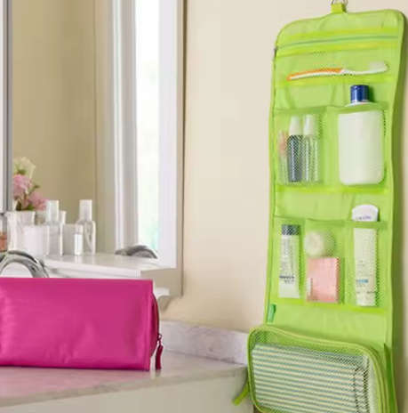 Foldable Travel Wash Organiser Storage Hanging bag