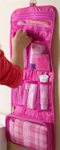 Foldable Travel Wash Organiser Storage Hanging bag