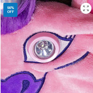 Kids wearable blankets with unicorn LED eyes