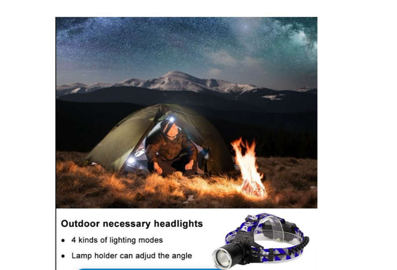 4 Modes LED Headlight