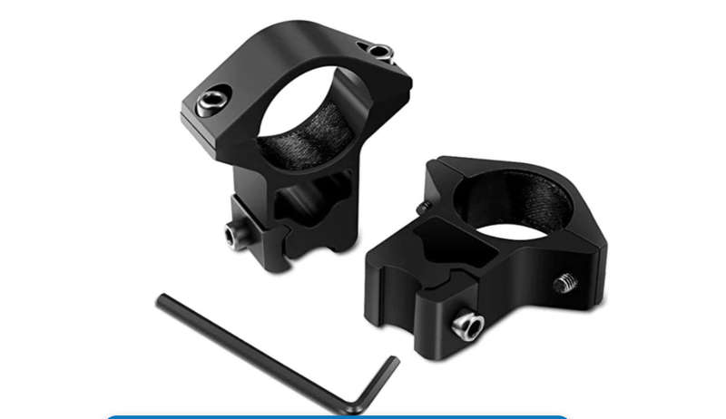 Rifle Scope (3 - 9 X 40 EG) with Scope Rings & Mounts and Scope Lens Caps