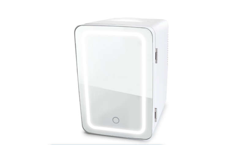 Mini Beauty fridge with mirror and LED light