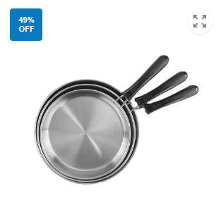 3- Set  Frying Pans