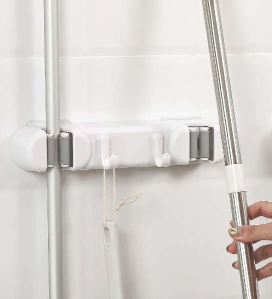 Mop Broom Holder With  Hooks