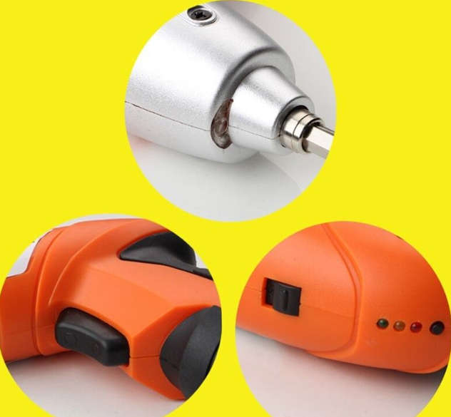 Cordless Electric Screwdriver With 45-Piece Bit Set