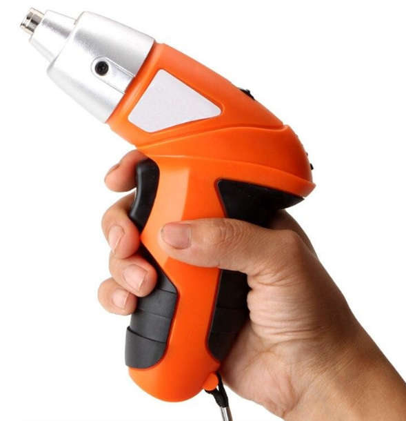 Cordless Electric Screwdriver With 45-Piece Bit Set