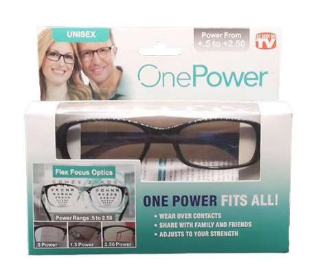 One Power Readers Glasses for 2Pcs