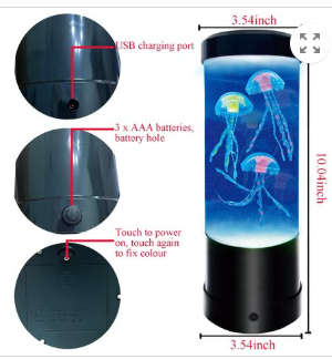 LED  Artificial Jellyfish Lamp