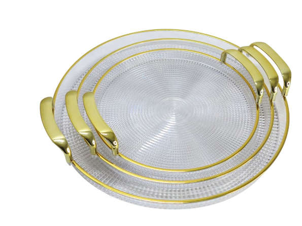 Plastic Fruit Plate  Tray set of 3Pcs